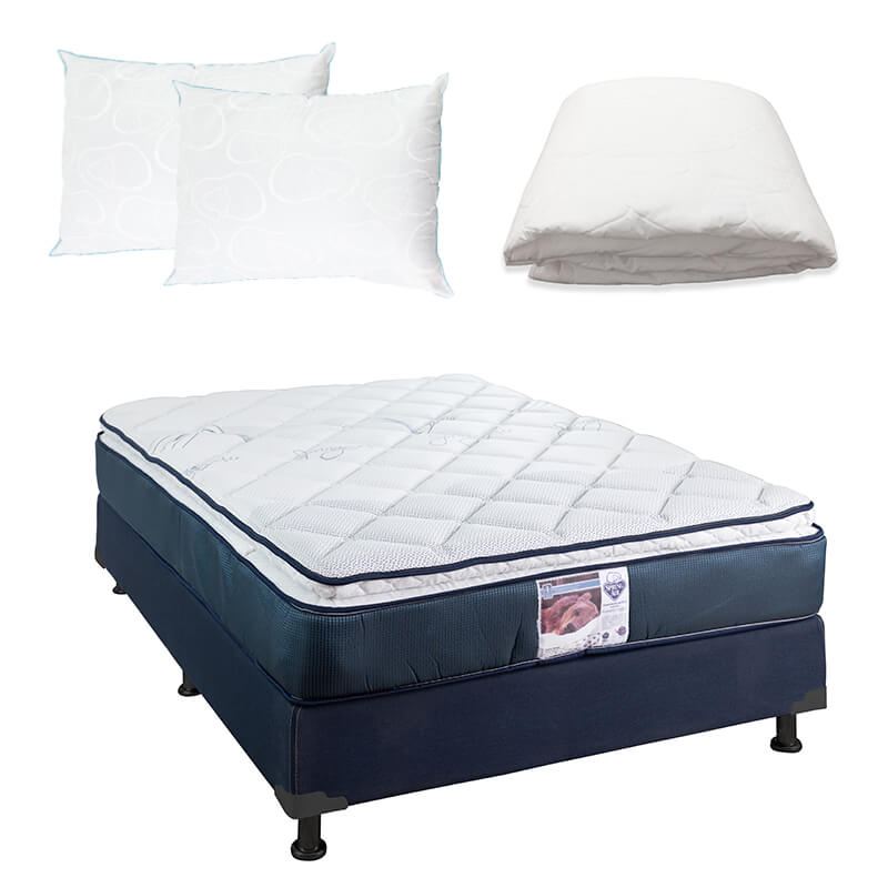 Colchón Spring Air Monaco con Box con Ropa de Cama - Image 21
